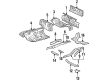 Toyota MR2 Floor Pan Diagram - 58301-17021