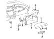 Toyota Previa Glove Box Diagram - 55581-95D00
