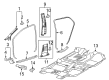 Toyota Yaris Weather Strip Diagram - 62312-52190