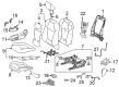 2022 Toyota Venza Seat Cover Diagram - 71071-48E00-C2