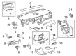 Toyota Dash Panel Vent Portion Covers Diagram - 55479-08030-B0