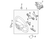 Toyota Solara Steering Column Cover Diagram - 45186-0E010-B0