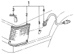 Toyota Camry Side Marker Light Diagram - 81610-39735