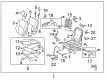 Toyota Corolla Seat Cushion Diagram - 71001-0ZY10-B0