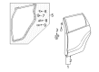 Scion xA Weather Strip Diagram - 67872-52090