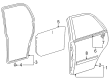Toyota Corolla Door Moldings Diagram - 75730-02040