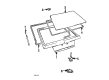 Toyota Tercel Trunk Lid Latch Diagram - 69350-16060
