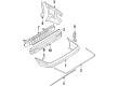 1992 Toyota Corolla Bumper Diagram - 52159-12730