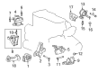 Scion xB Engine Mount Diagram - 12341-0V010