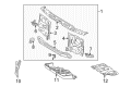 Toyota 4Runner Radiator Support Diagram - 53205-35010