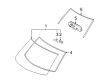 Scion xB Windshield Diagram - 56101-12490