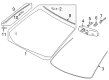 Toyota Highlander Windshield Diagram - 56101-0E222