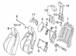2022 Toyota GR Supra Seat Cover Diagram - 71073-WAA03
