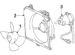 Toyota Celica Fan Shroud Diagram - 16711-74030