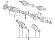 Toyota Corolla Axle Shaft Diagram - 43420-01031-84