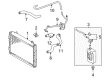 Toyota 4Runner Coolant Reservoir Hose Diagram - 16261-62070