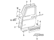 Toyota Previa Weather Strip Diagram - 67865-95D00