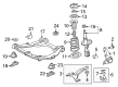 Toyota Camry Shock and Strut Boot Diagram - 48157-07020