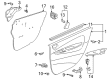 2002 Toyota Prius Weather Strip Diagram - 68174-47010