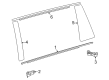 2022 Toyota Sienna Weather Strip Diagram - 68230-08030