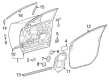 Toyota bZ4X Weather Strip Diagram - 67863-42050