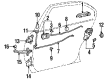 Toyota Tercel Rear Passenger Door Handle Latch Diagram - 69330-16231