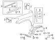 Toyota Fender Diagram - 53801-60D50