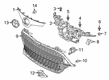 2022 Toyota Corolla Grille Diagram - 53112-12420