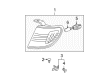 Toyota Tacoma Side Marker Light Diagram - 81620-04090-D0