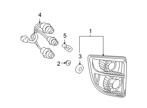 81552-2B590 Toyota Combination Lamp Assy Gasket, Rear Driver Side