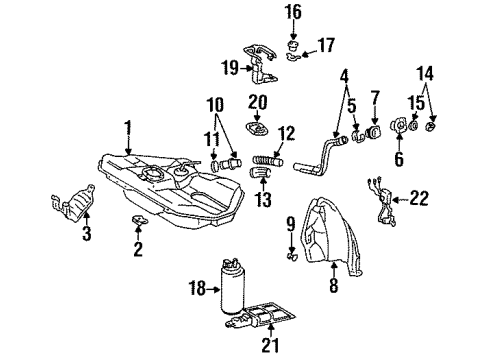 77001-16230 Toyota Fuel Tank