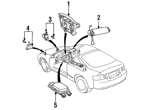 89170-20020 Toyota Impact Sensor