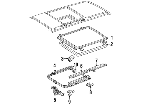 63081-95D00 Toyota Rail, Front Passenger Side
