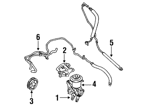 Toyota 44348-32050 Power Steering Return Hose 44348-32050 Toyota Power Steering Return Hose