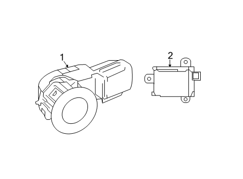 Toyota 88162-04020 Sensor, Blind Spot Monitor 88162-04020 Toyota Sensor, Blind Spot Monitor