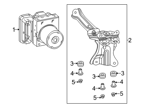 44050-12K51 Toyota Actuator Assembly, Brake
