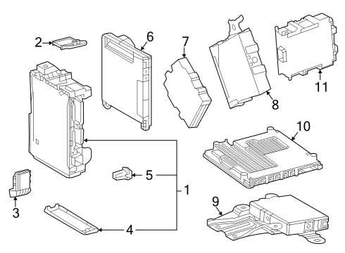 Toyota 89340-42361 Computer Assembly, Clearance Warning 89340-42361 Toyota Computer Assembly, Clearance Warning