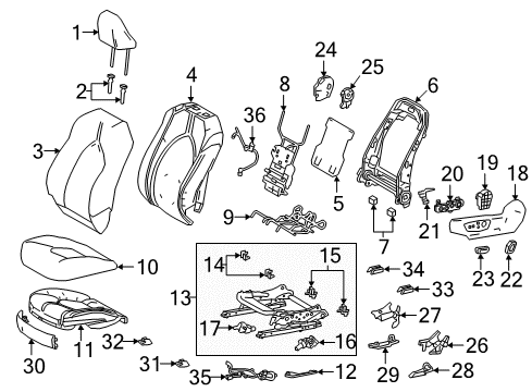 72010-06300 Toyota Adjuster, Front
