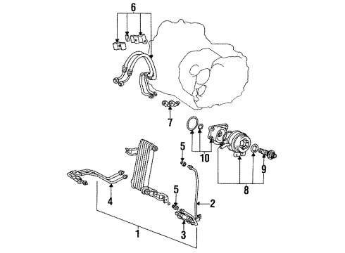 15781-88380 Toyota Oil Cooler Bracket