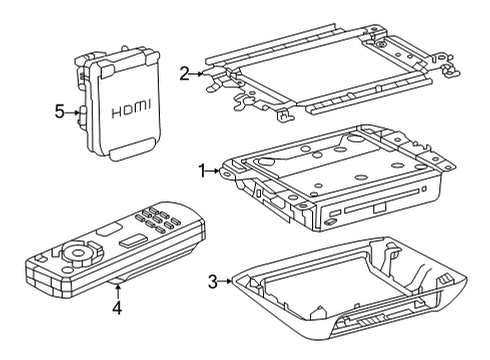 Toyota 86680-45160-B0 Display Assembly, Television 86680-45160-B0 Toyota Display Assembly, Television