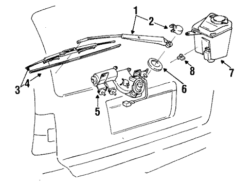 Toyota 85245-13030 Wiper Arm Cover 85245-13030 Toyota Wiper Arm Cover