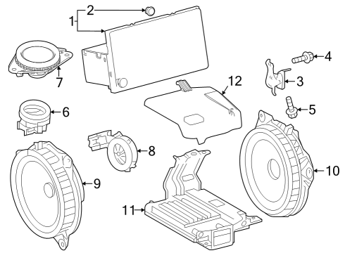 86140-12A70 Toyota Receiver Assembly, Radio