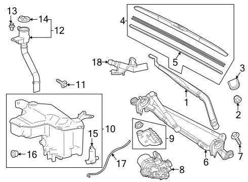 85315-0E280 Toyota Jar Assembly, Windshield Washer