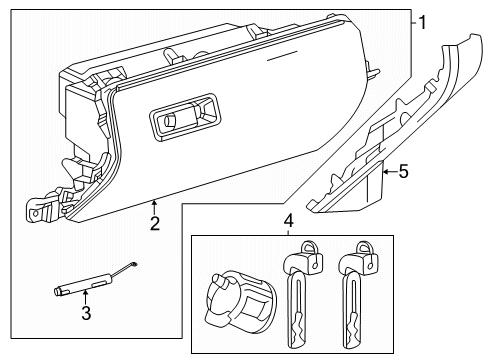 Toyota 55557-V2010 Cushion, Glove Compartment 55557-V2010 Toyota Cushion, Glove Compartment