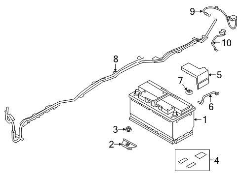82284-WAA05 Toyota Negative Cable
