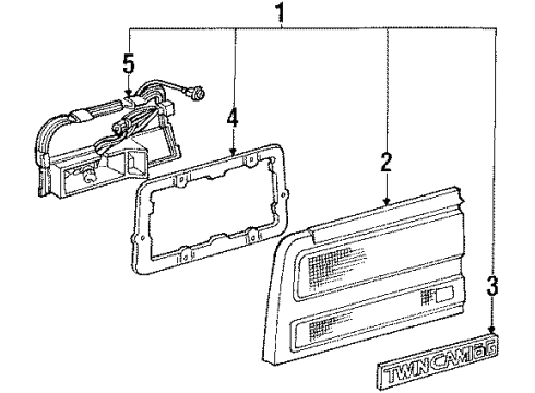 82984-22020 Toyota Socket & Wire
