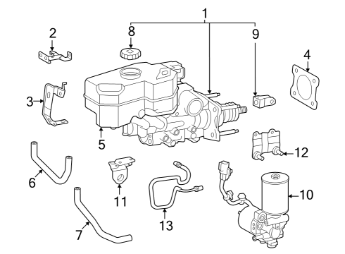 Toyota 47055-AN020 Cylinder Sub-Assembly, Brake Stroke Simulator 47055-AN020 Toyota Cylinder Sub-Assembly, Brake Stroke Simulator