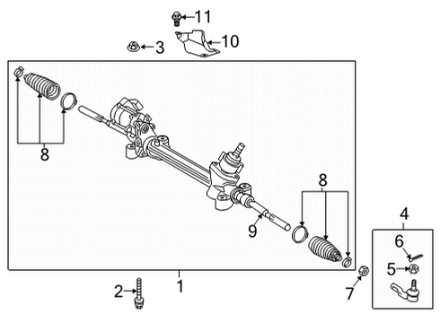 45460-09480 Toyota Rod Assembly, Tie Set