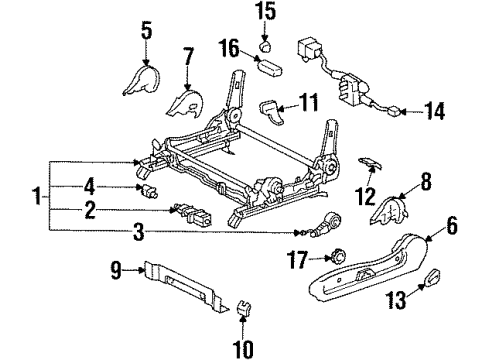 72020-14370 Toyota Adjuster, Driver Side