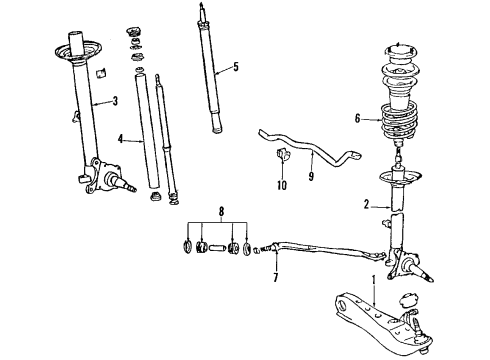 48674-22020 Toyota Strut Bushings